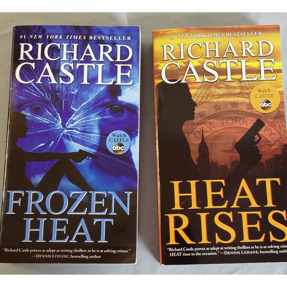 Richard Castle Nikki Heat Lot 2 Heat Rises Frozen Heat Mass Market Paperback